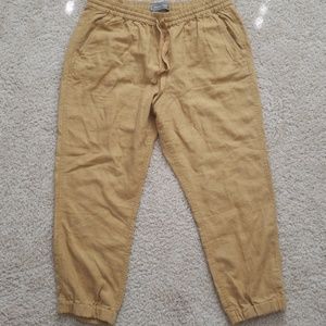Jcrew tan linen pants 31 nwt